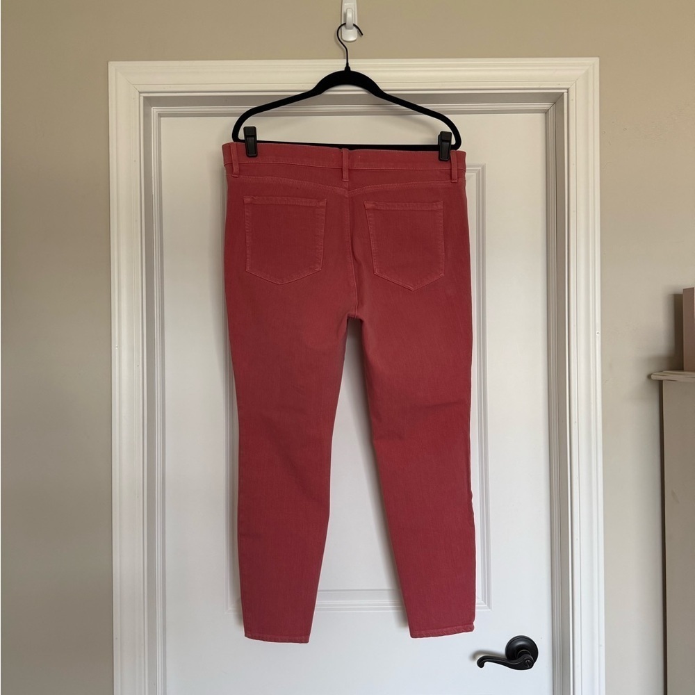 Loft Mid Rise Pink Jeggings | 16 Petite - Picture 3 of 7